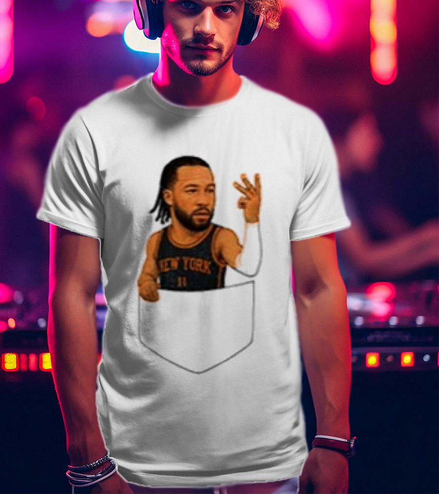 Jalen Brunson New York Knicks NBA Pocket T-Shirt