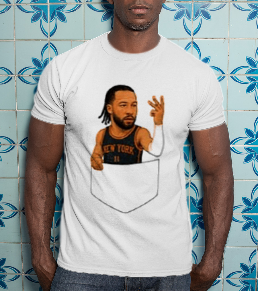Jalen Brunson New York Knicks NBA Pocket T-Shirt