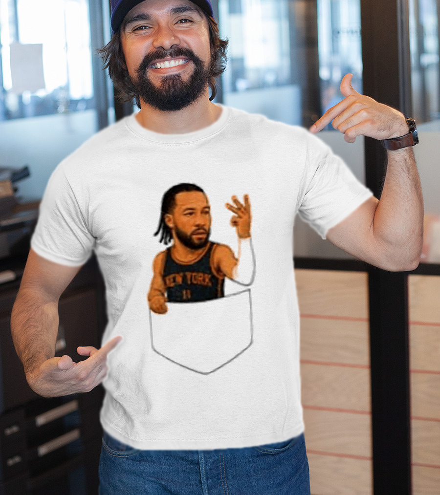 Jalen Brunson New York Knicks NBA Pocket T-Shirt