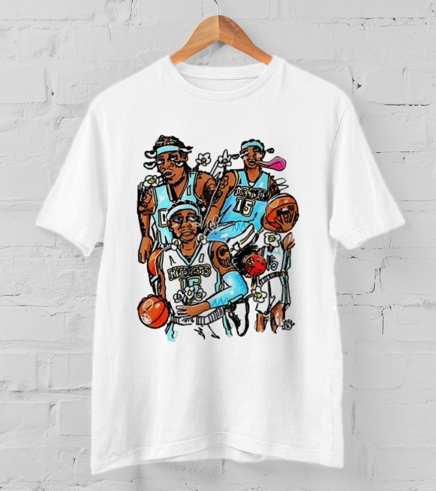 Carmelo Anthony Denver Nuggets NBA Basketball Player Iconic Moments T-Shirt