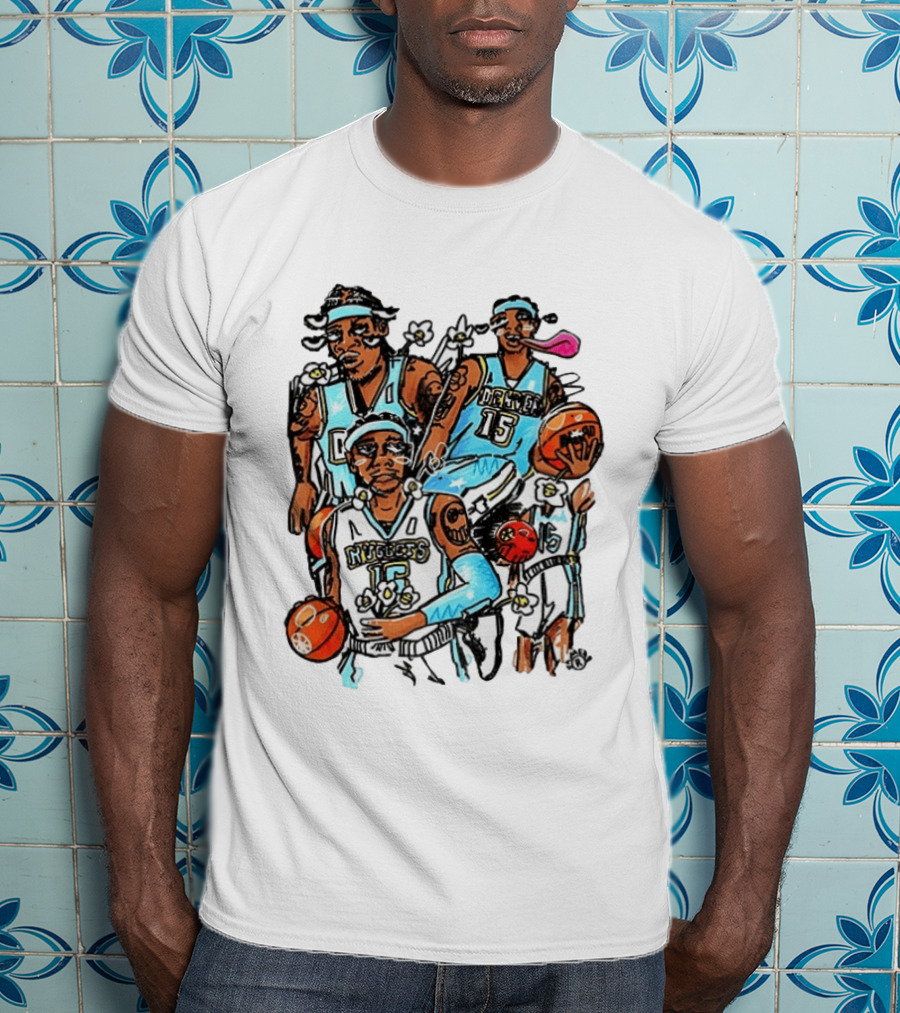 Carmelo Anthony Denver Nuggets NBA Basketball Player Iconic Moments T-Shirt