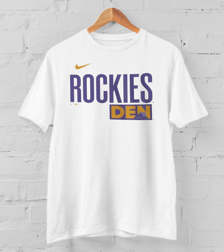 Colorado Rockies 2025 City Connect Rockies Nike DEN Wordmark T-Shirt