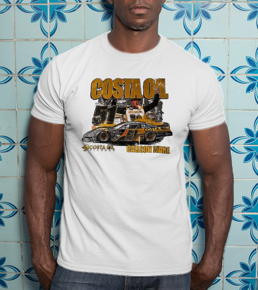 Costa Oil Racing Carson Ware 51 Nascar Victory Celebration T-Shirt