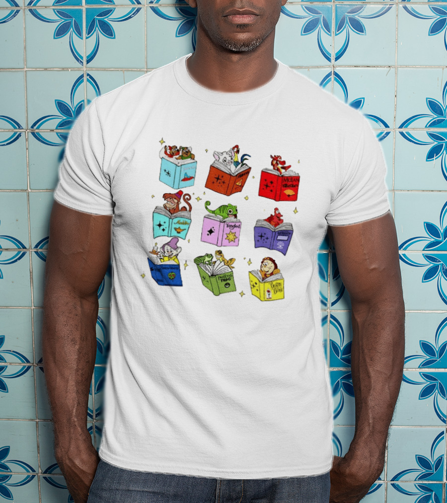 Disney Princess Sidekicks Reading Club Tangled Book Lover T-Shirt