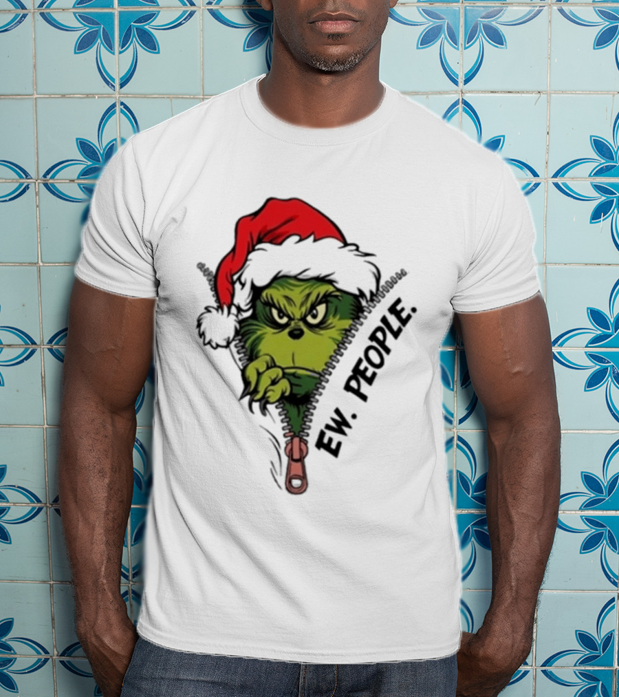 Ew People Grinch Christmas 2025 Holiday Humor T-Shirt