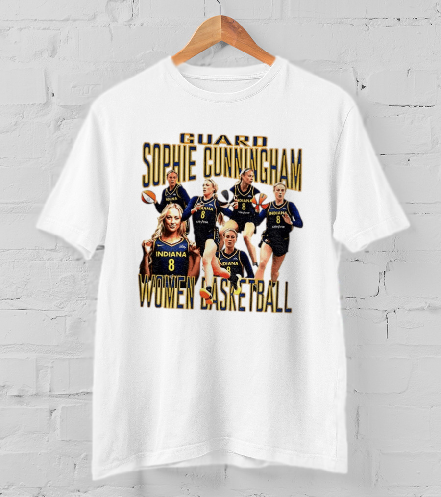 Guard Sophie Cunningham Indiana Fever Women Basketball Player 8 T-Shirt