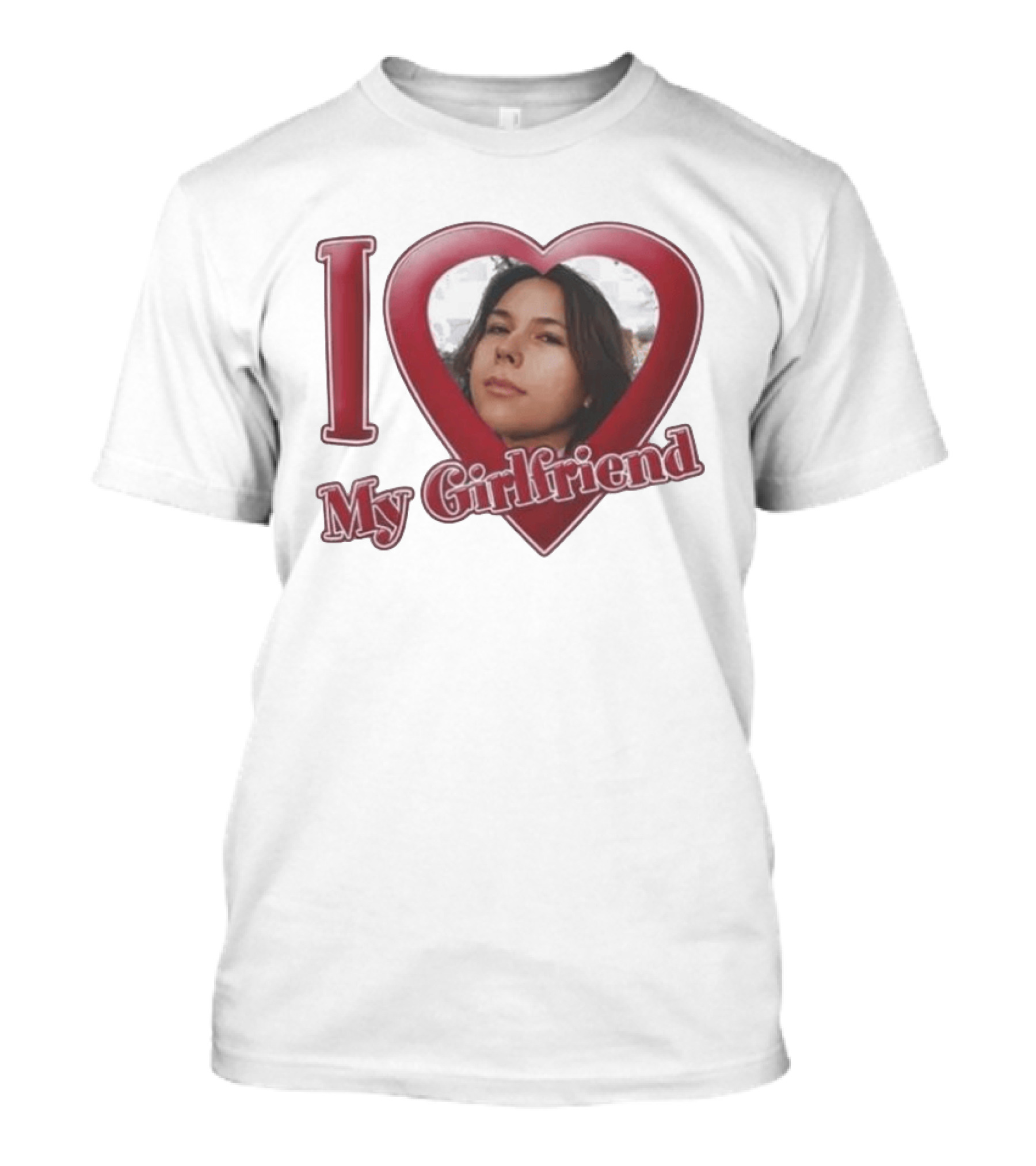 I Heart My Girlfriend Gigi Perez Photo Inside Heart T-Shirt