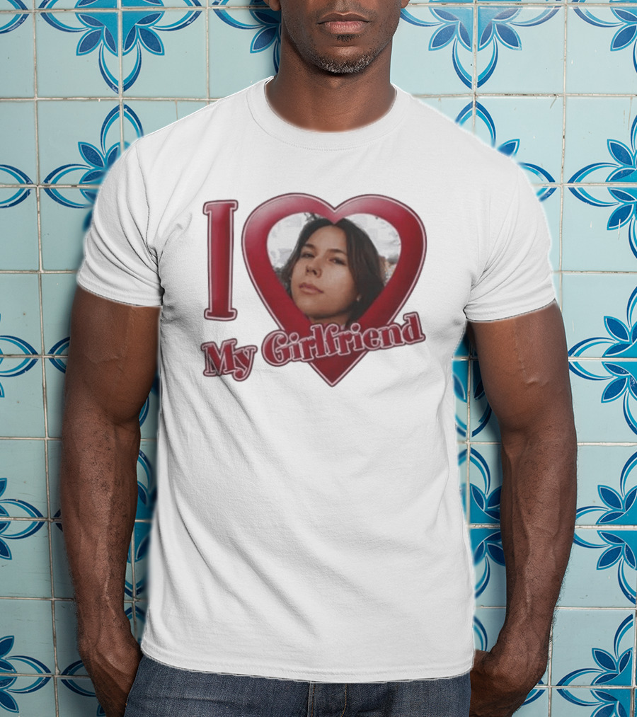 I Heart My Girlfriend Gigi Perez Photo Inside Heart T-Shirt