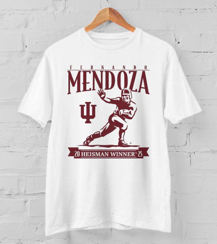 Indiana Football Fernando Mendoza Heisman Winner 2025 T-Shirt