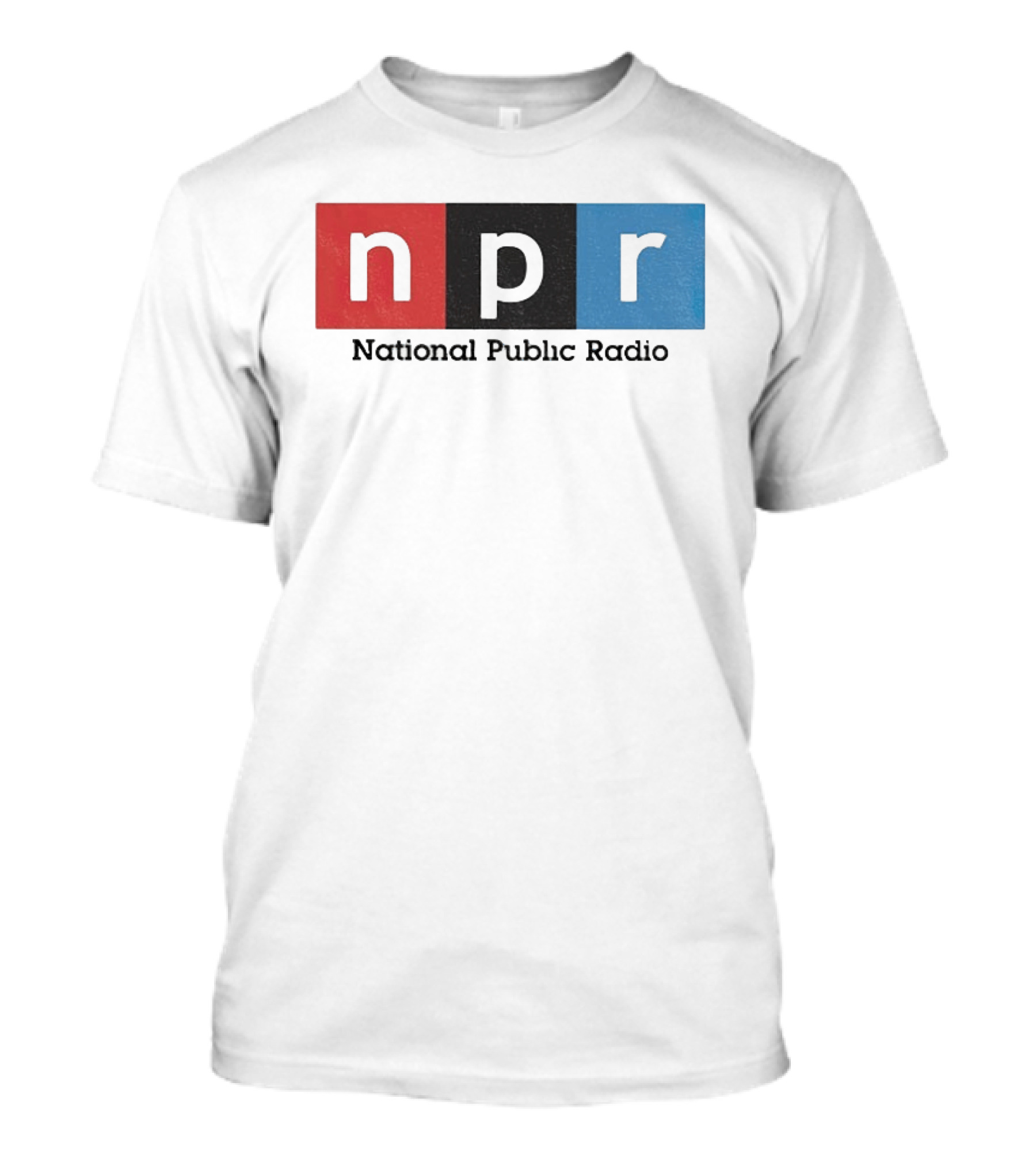 NPR National Public Radio Iconic Logo Red Black Blue T-Shirt