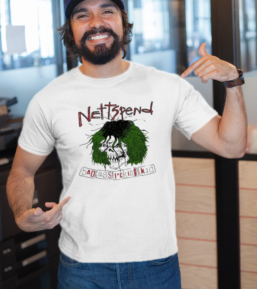 Nettspend Badassfuckingkid Grunge Skull Tour T-Shirt