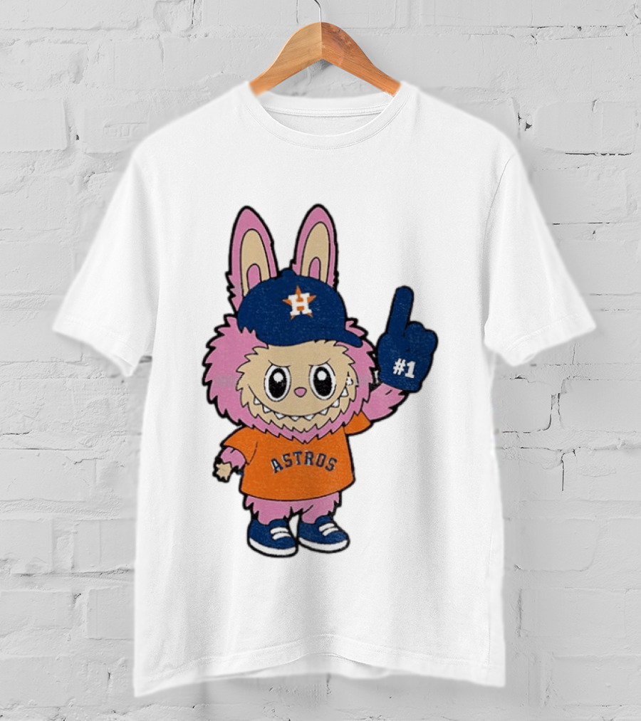 Labubu Astros 2025 Pink Houston MLB Baseball Sports T-Shirt