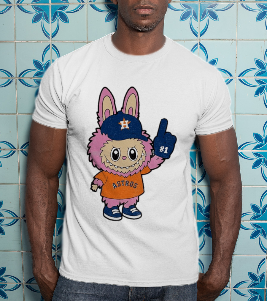 Labubu Astros 2025 Pink Houston MLB Baseball Sports T-Shirt