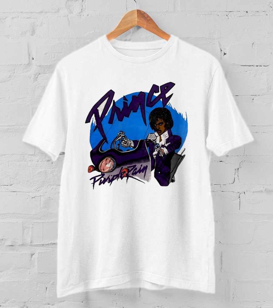 Prince Purple Rain Motorcycle 80s Music T-Shirt