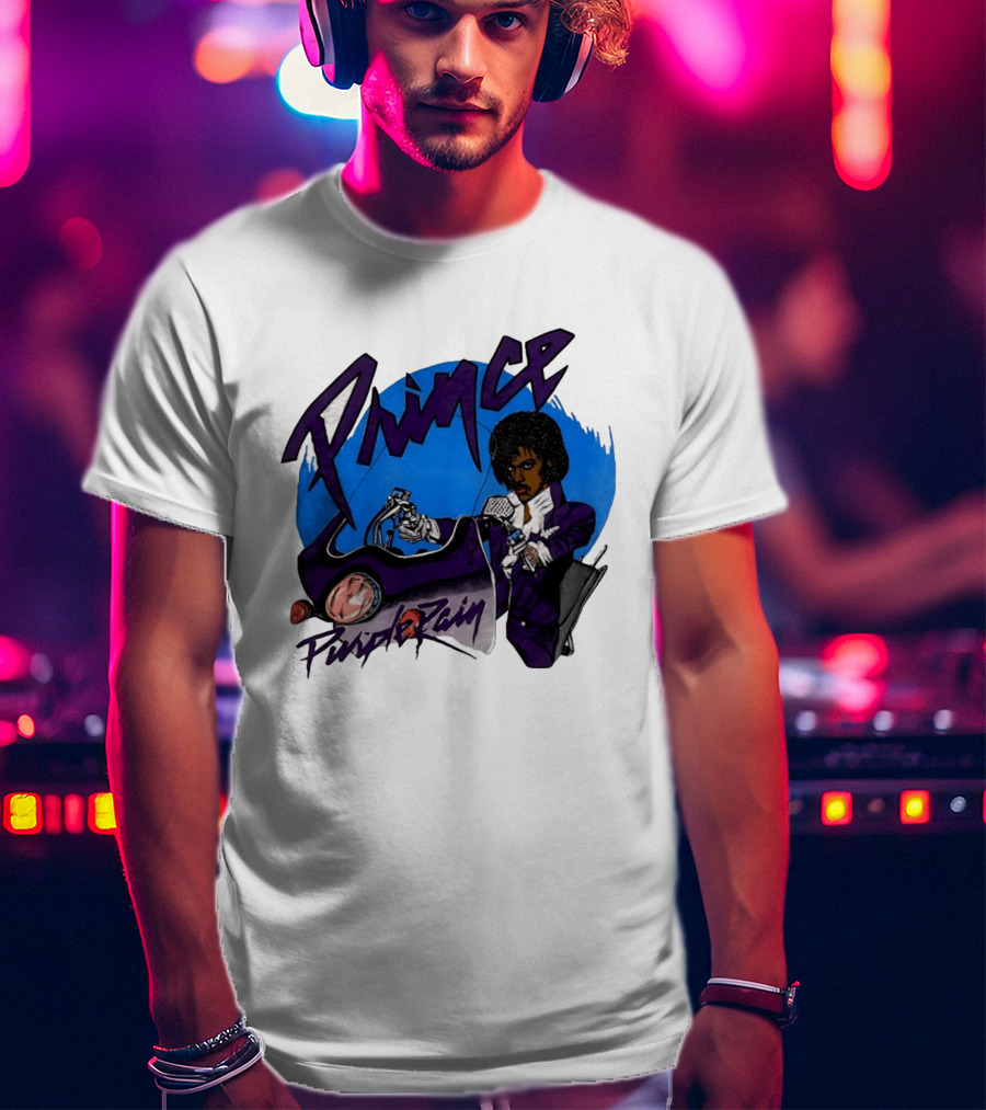 Prince Purple Rain Motorcycle 80s Music T-Shirt