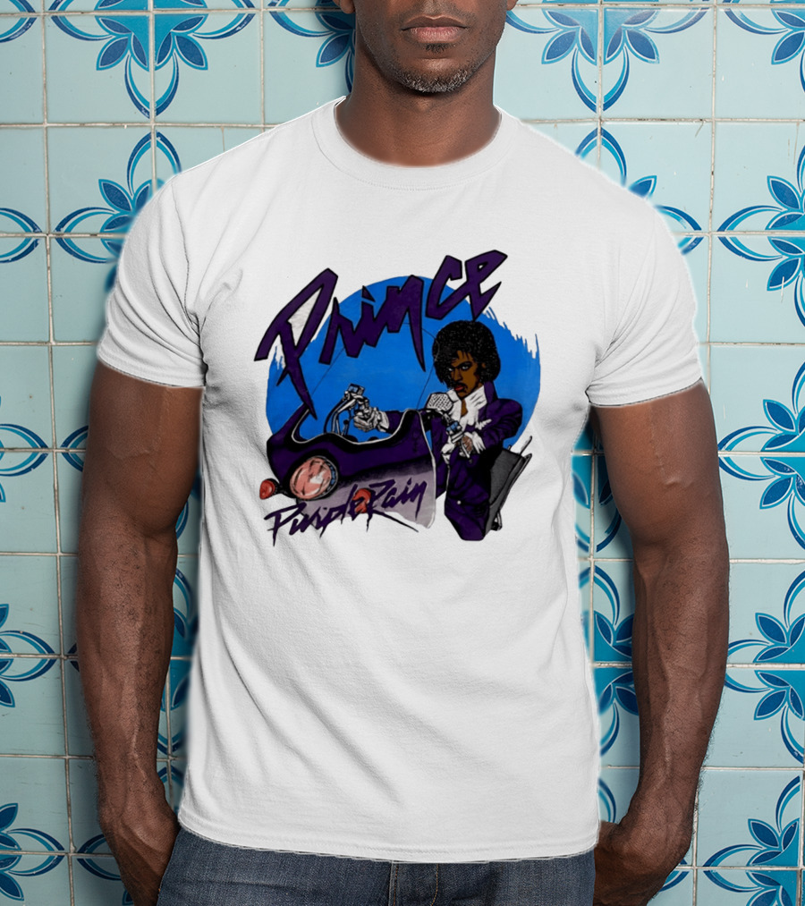 Prince Purple Rain Motorcycle 80s Music T-Shirt