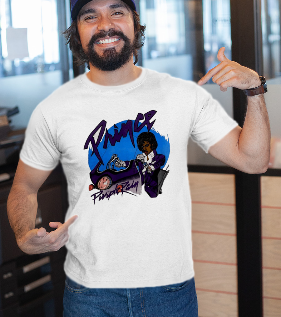 Prince Purple Rain Motorcycle 80s Music T-Shirt