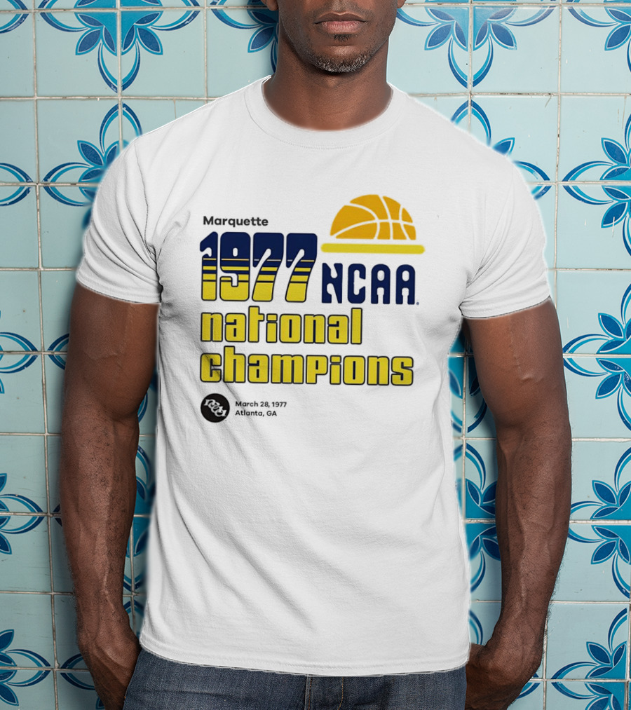Marquette 1977 NCAA National Champions Basketball March 28_ASTRO_NY T-Shirt