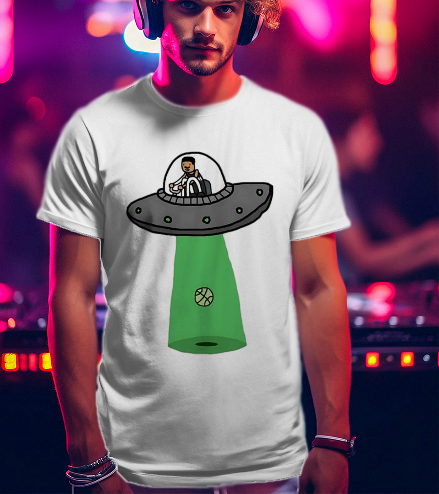 San Antonio Spurs Victor Wembanyama Wemby Extraterrestrial UFO Basketball T-Shirt