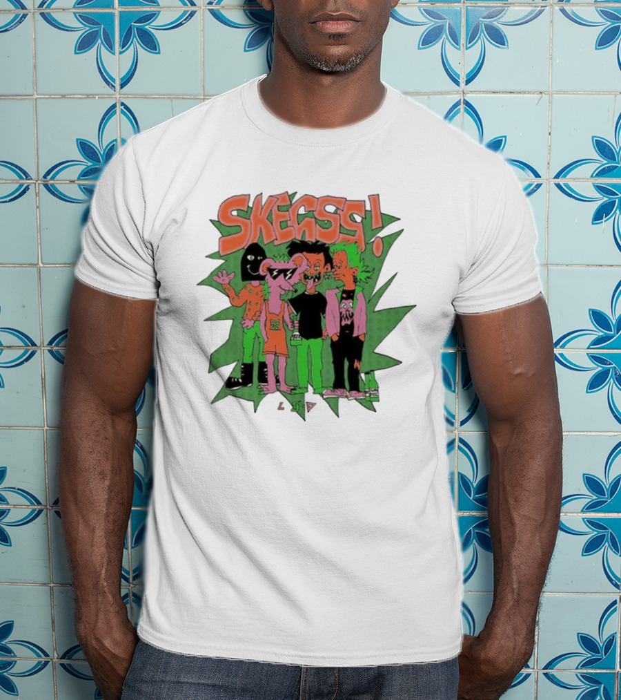 Skegss LSD Irvine Cartoon Characters Green T-Shirt