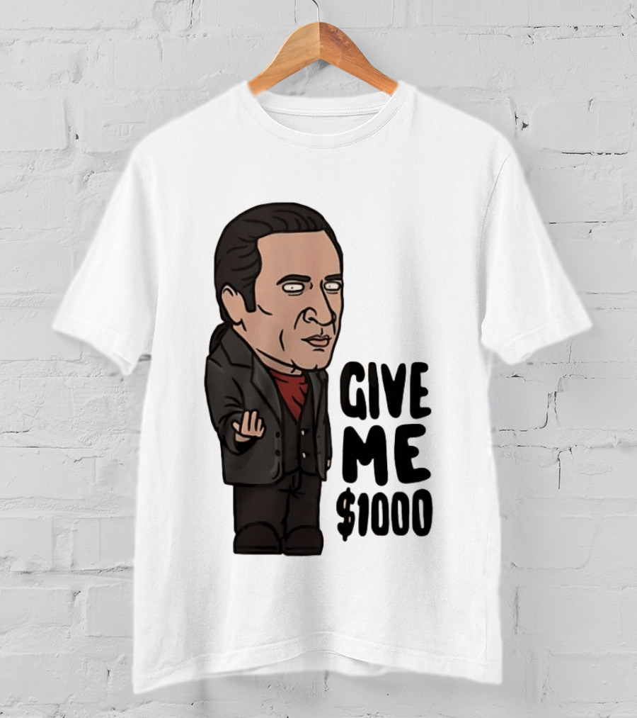 The Sopranos Furio Giunta Cartoon Give Me $1000 T-Shirt