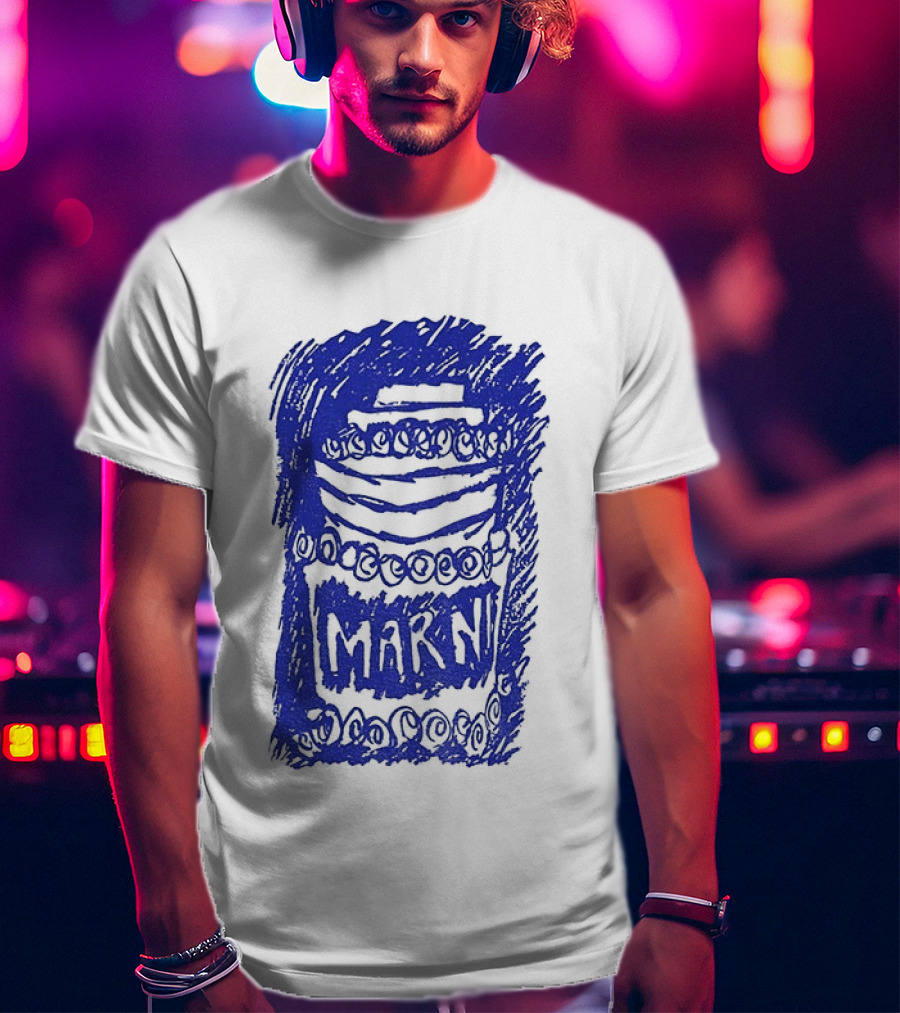 Travis Kelce 30th Anniversary Marni Runway Cool Collaboration T-Shirt