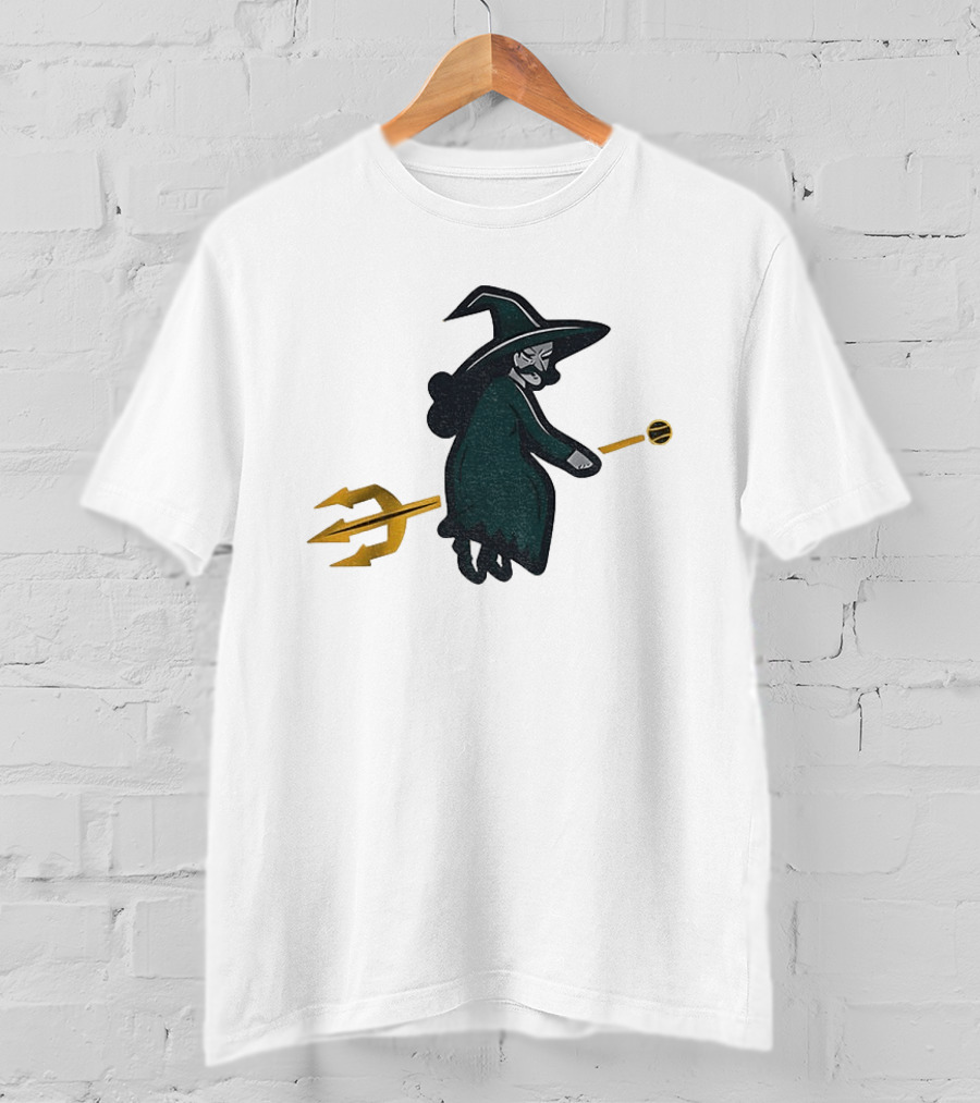 Witches Rally Seattle Mariners MLB Baseball 2025 Cartoon Trident Broomstick T-Shirt