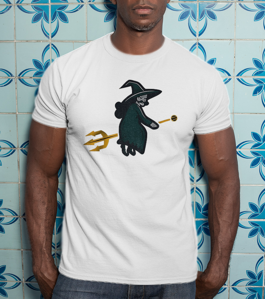 Witches Rally Seattle Mariners MLB Baseball 2025 Cartoon Trident Broomstick T-Shirt