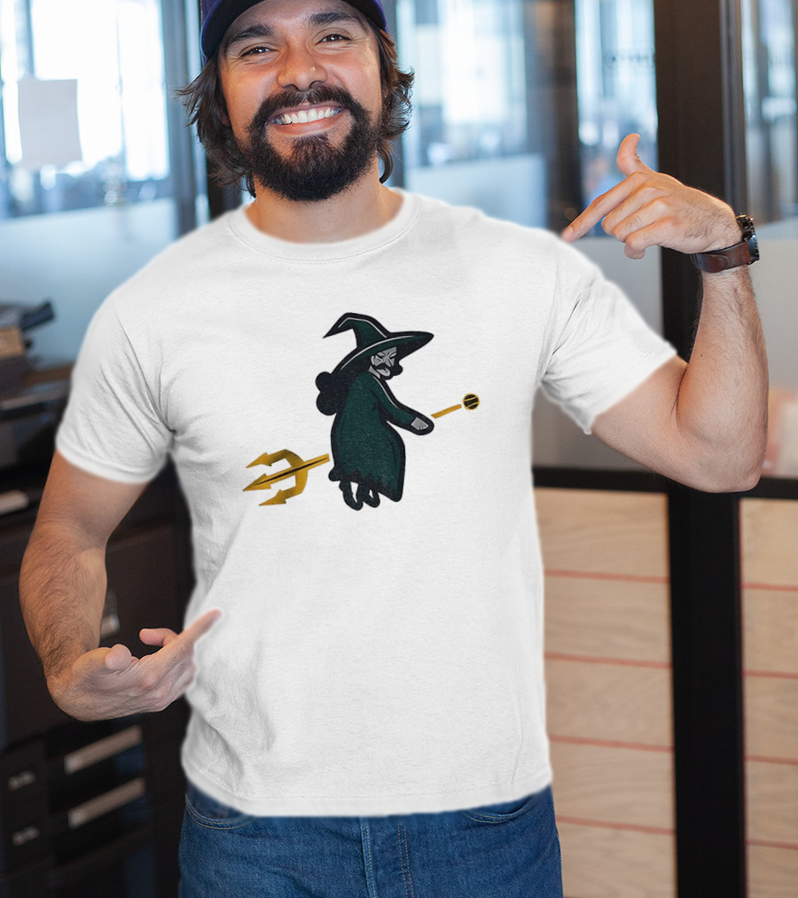 Witches Rally Seattle Mariners MLB Baseball 2025 Cartoon Trident Broomstick T-Shirt