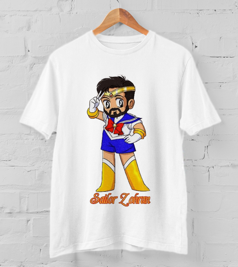 Zohran Mamdani Sailor Moon Sailor Zohran Anime Crossover Meme T-Shirt