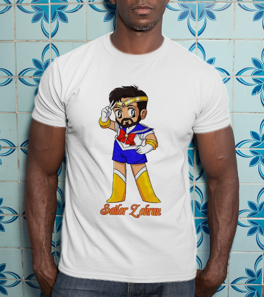 Zohran Mamdani Sailor Moon Sailor Zohran Anime Crossover Meme T-Shirt