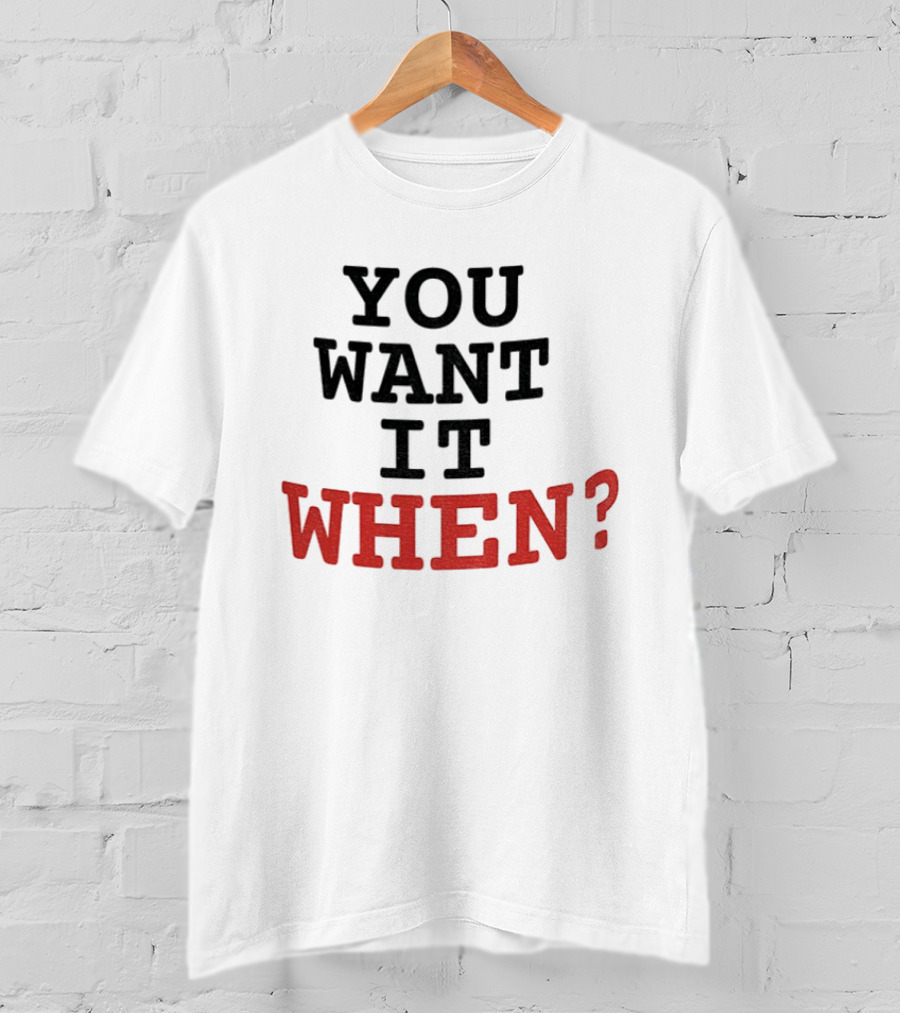 Zootopia Flash The Sloth You Want It When? T-Shirt