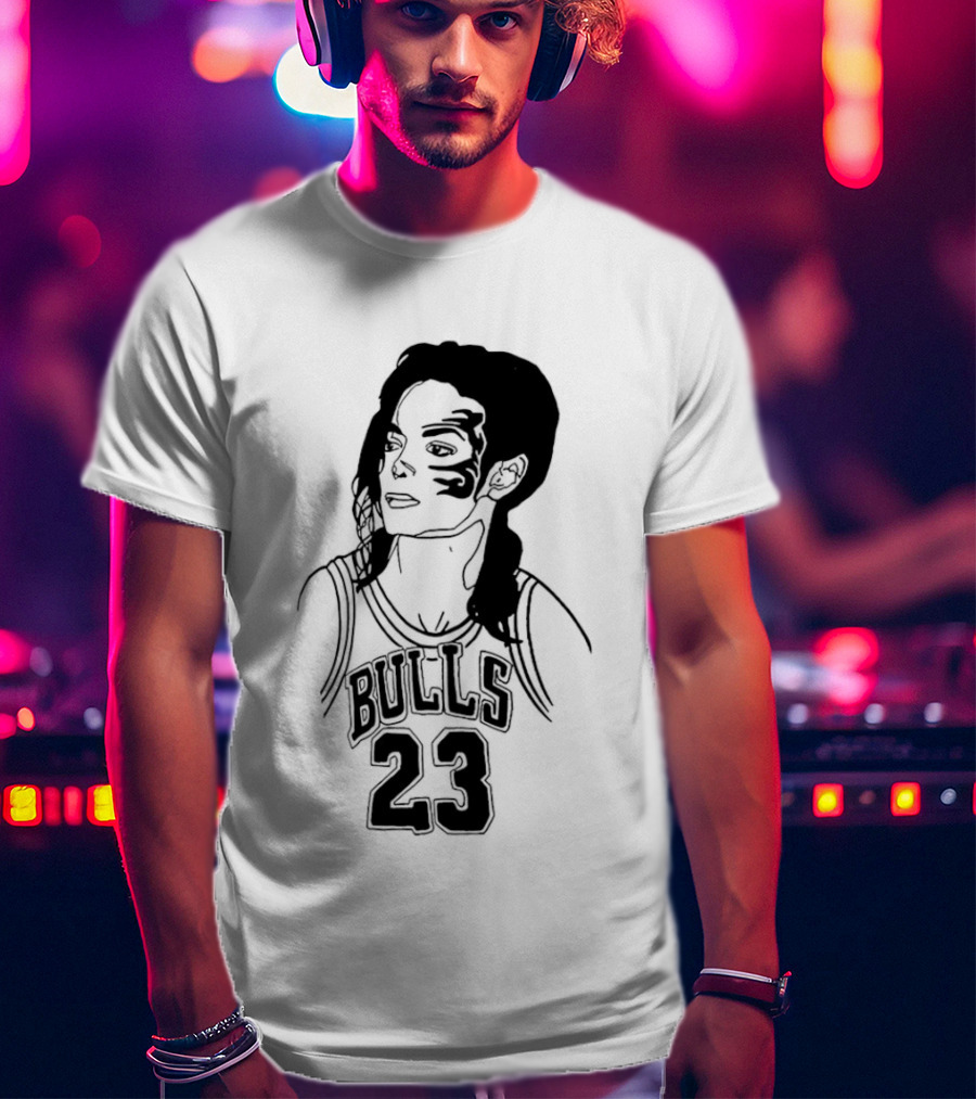 Chicago Bulls 23 Triple Mike Jordan Jackson Tyson Mashup T-Shirt