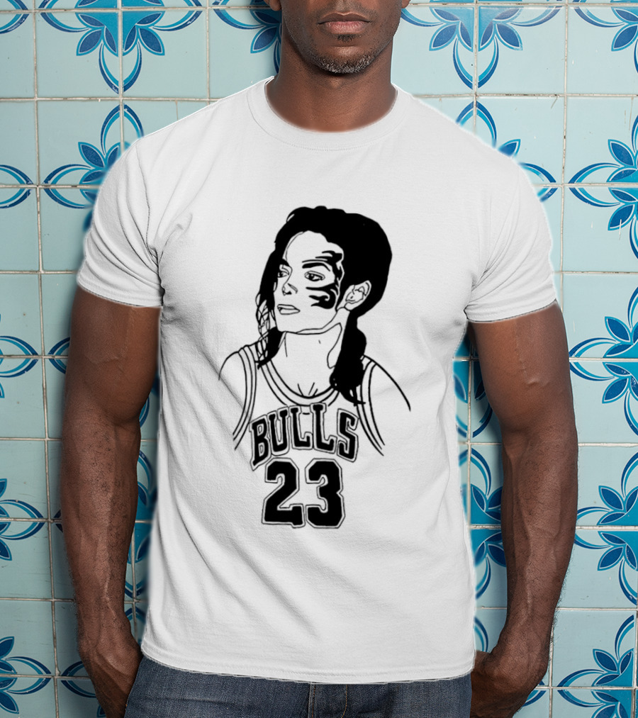 Chicago Bulls 23 Triple Mike Jordan Jackson Tyson Mashup T-Shirt