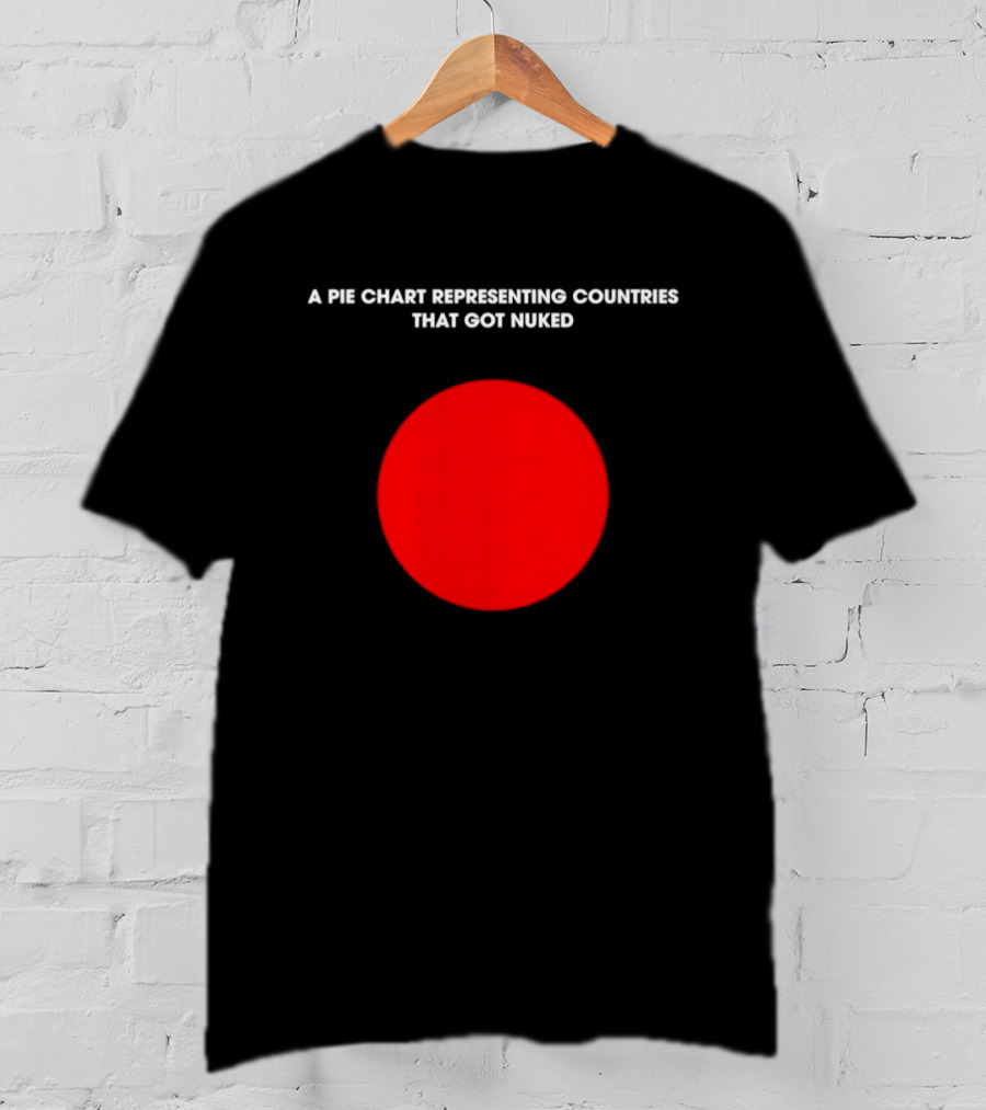 Pie Chart Japan Flag Nuked Countries T-Shirt