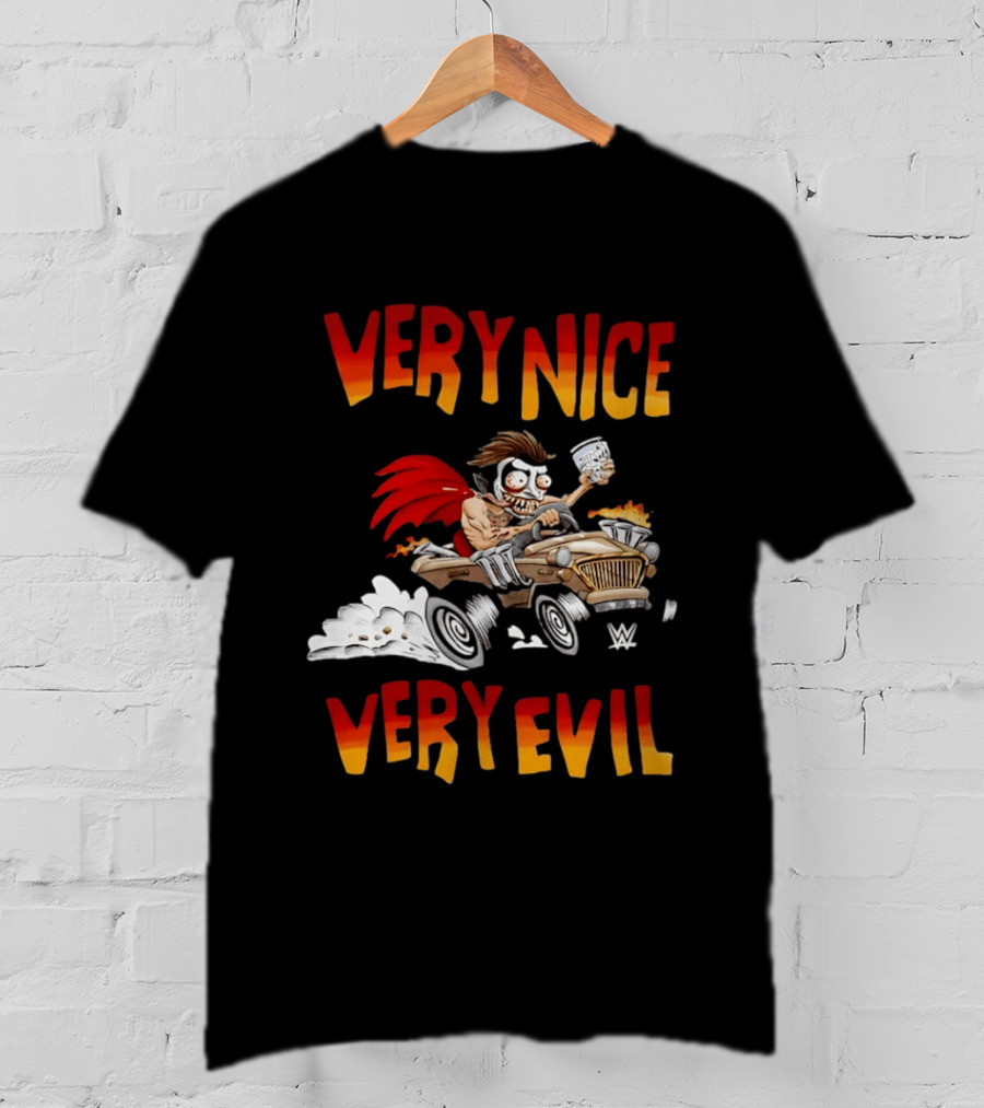 Very Nice Very Evil Danhausen Cartoon WWE T-Shirt