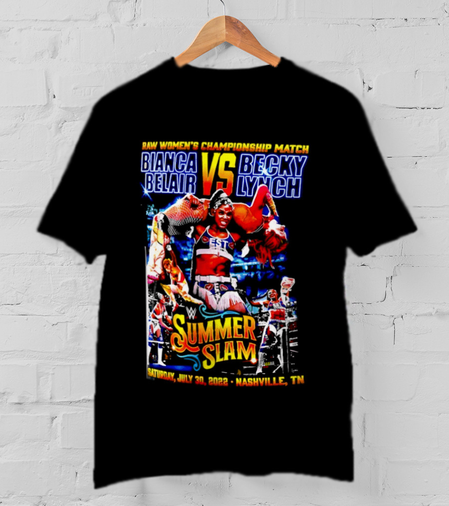 SummerSlam 2022 Bianca Belair Vs Becky Lynch Championship Match T-Shirt