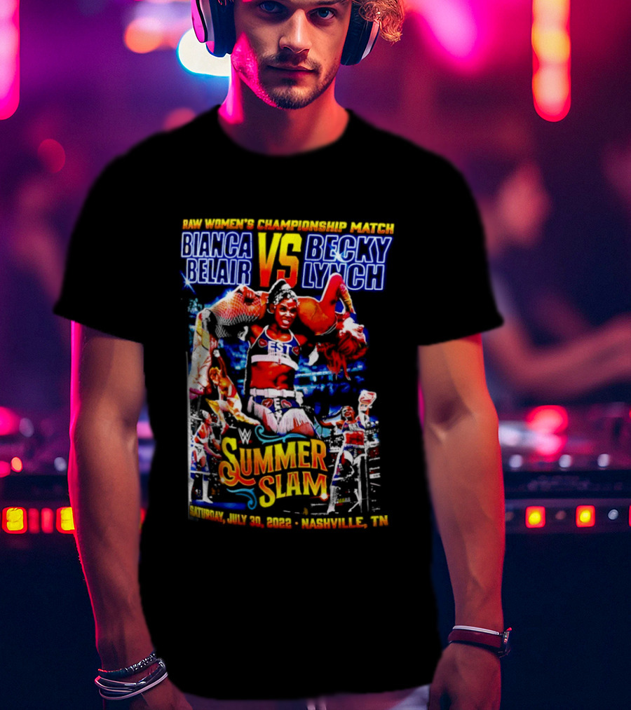 SummerSlam 2022 Bianca Belair Vs Becky Lynch Championship Match T-Shirt