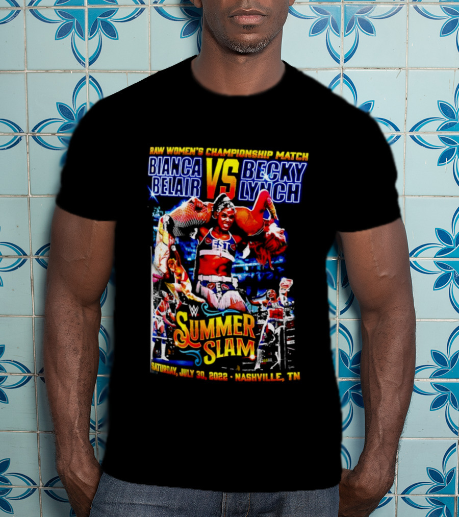 SummerSlam 2022 Bianca Belair Vs Becky Lynch Championship Match T-Shirt