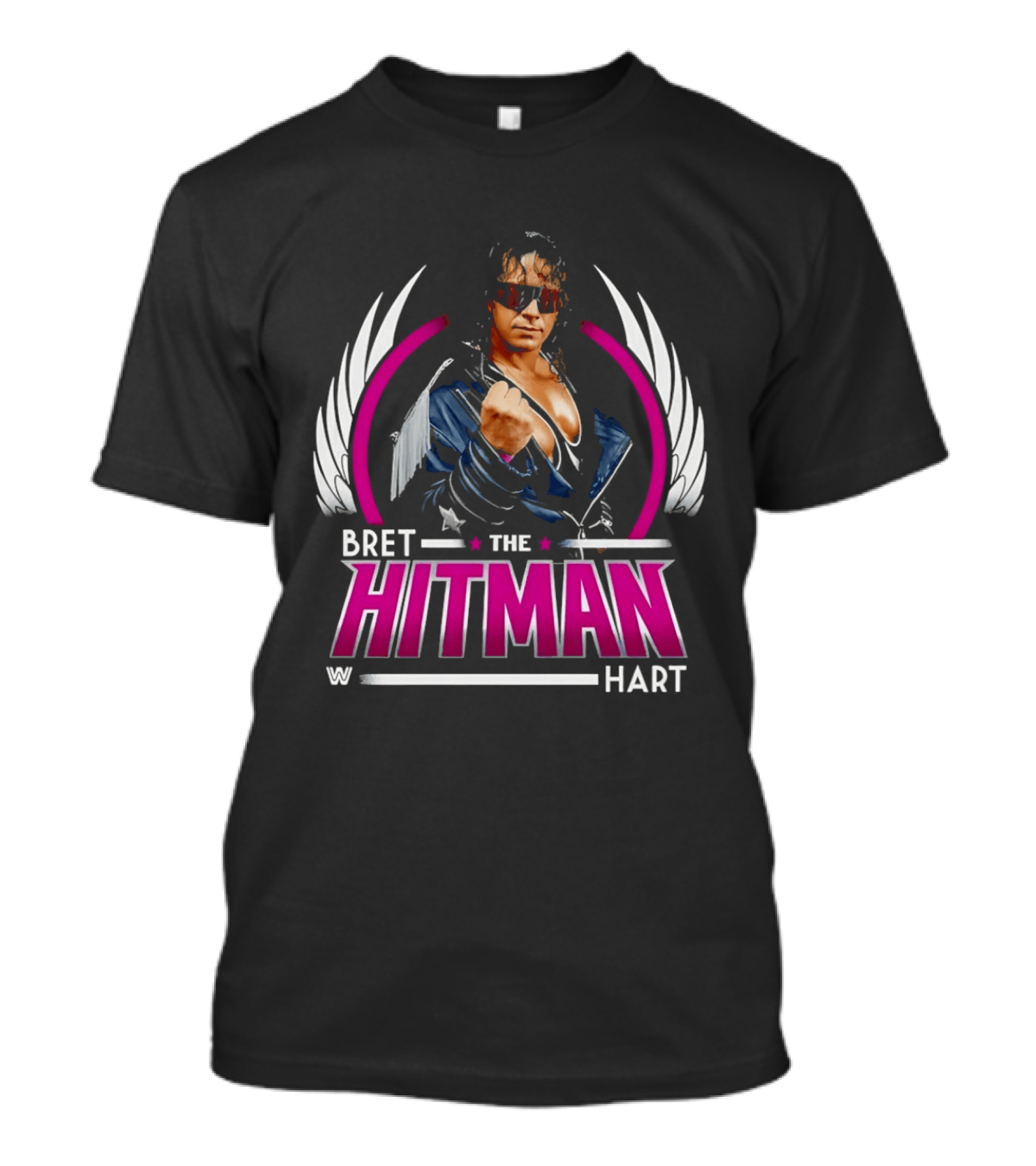 Bret Hart The Hitman Wings WWE T-Shirt