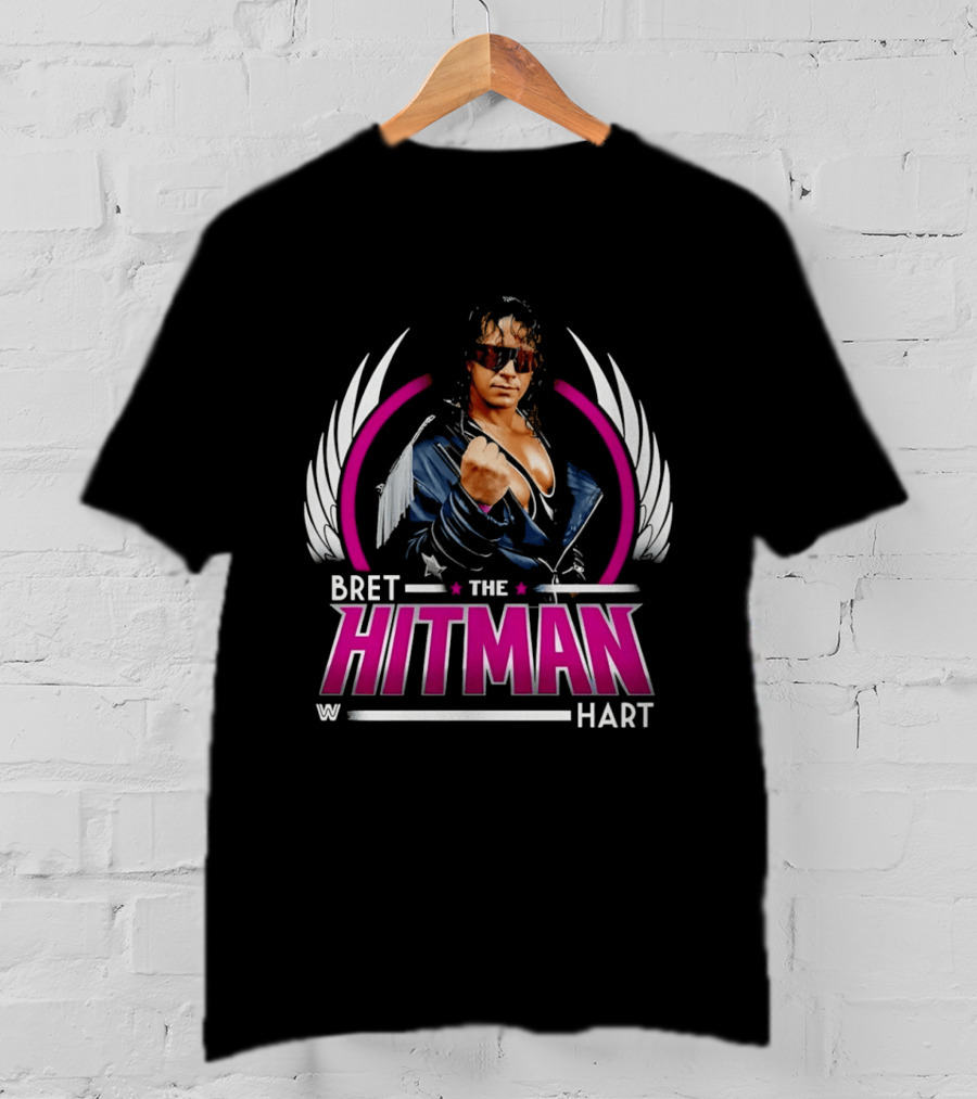 Bret Hart The Hitman Wings WWE T-Shirt