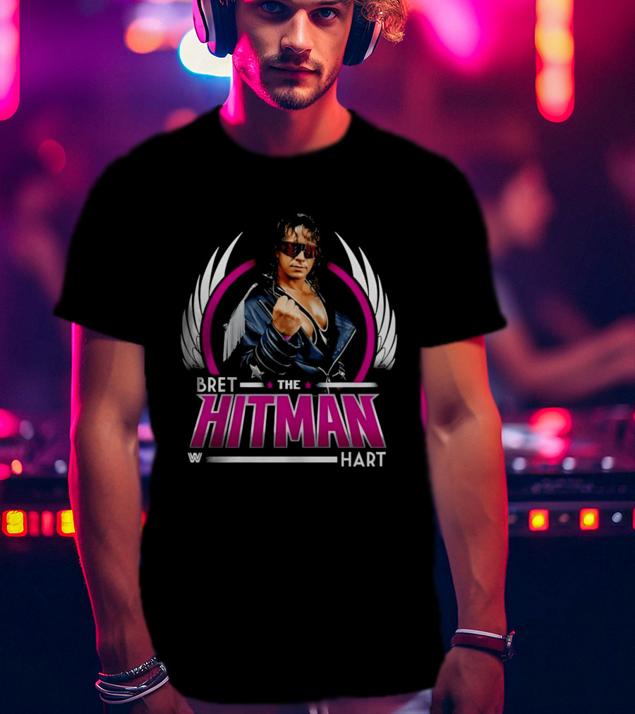 Bret Hart The Hitman Wings WWE T-Shirt