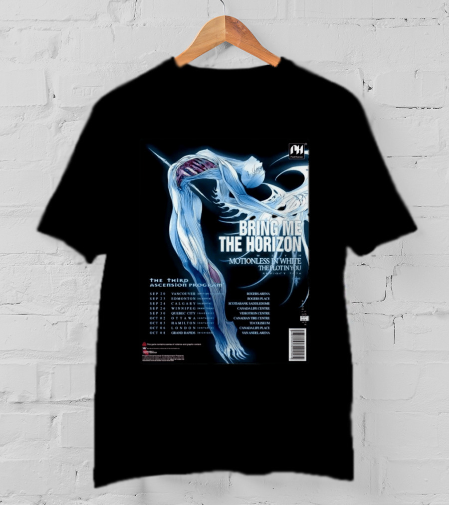 Bring Me The Horizon Motionless In White The Plot In You 2026 North America Tour T-Shirt