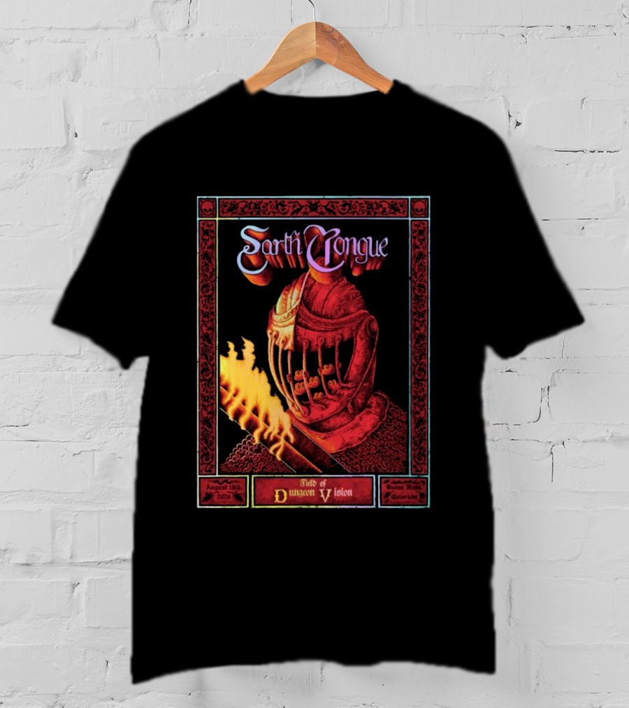 Earth Tongue August 16th 2023 Field Of Dungeon Vision Lyons Colorado T-Shirt
