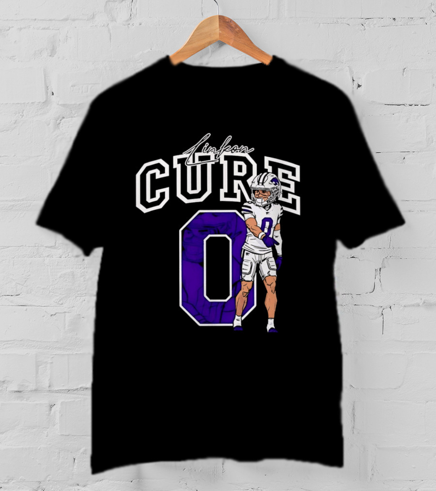 Kansas State University Linkon Cure 0 Football Player T-Shirt
