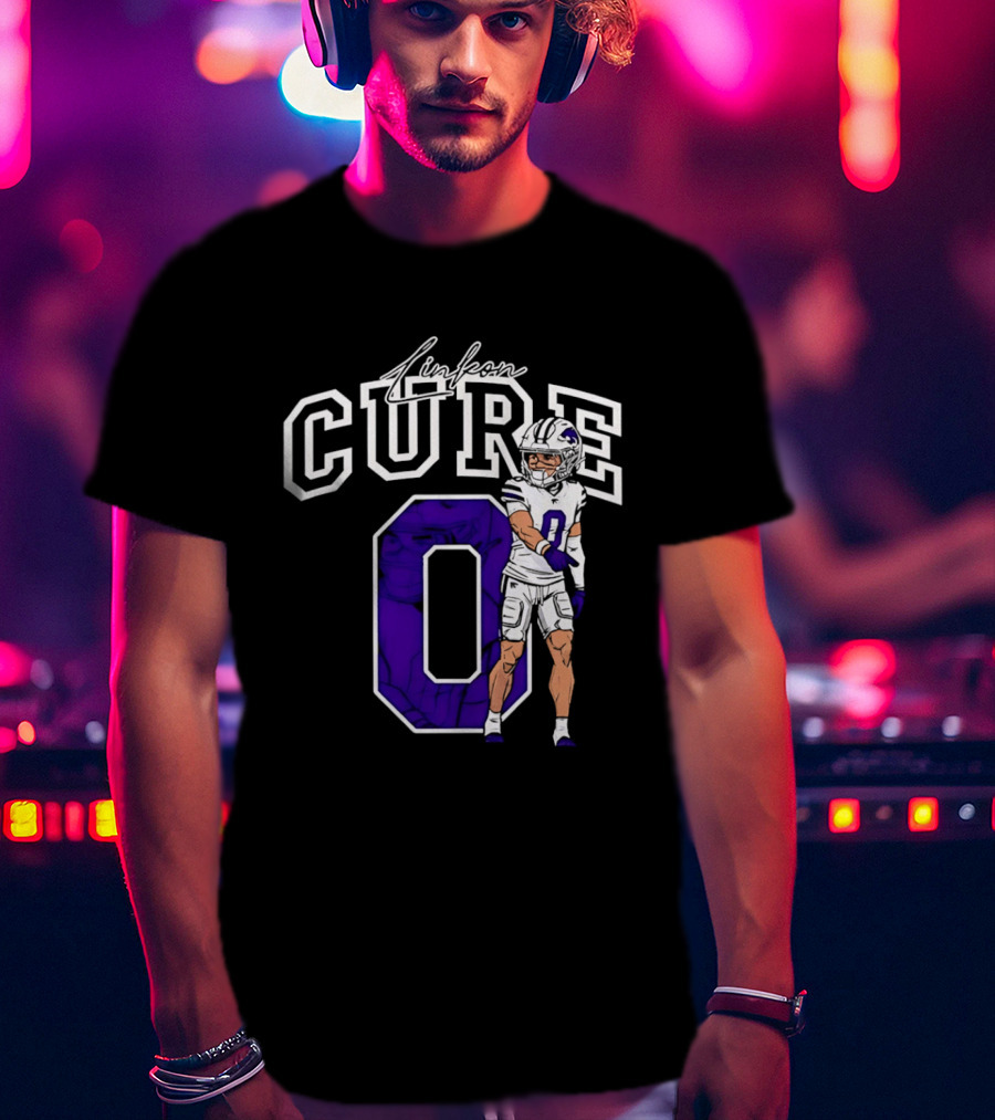 Kansas State University Linkon Cure 0 Football Player T-Shirt