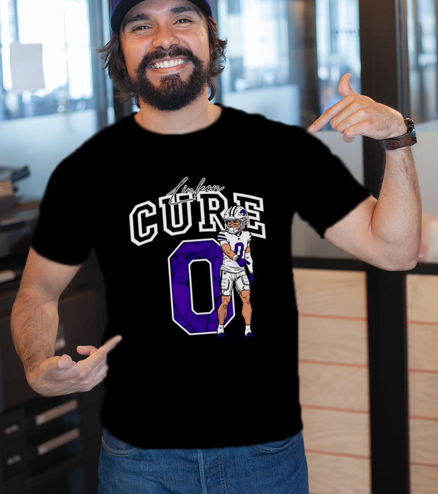 Kansas State University Linkon Cure 0 Football Player T-Shirt