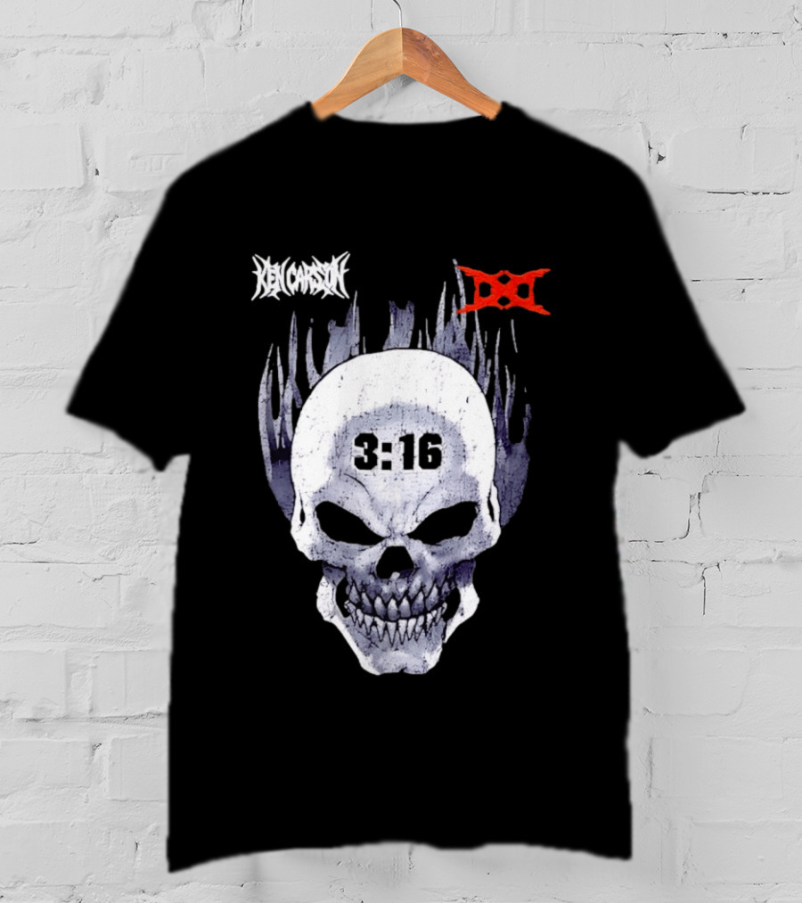 Ken Carson 3:16 Skull Stone Cold Steve Austin WWE T-Shirt