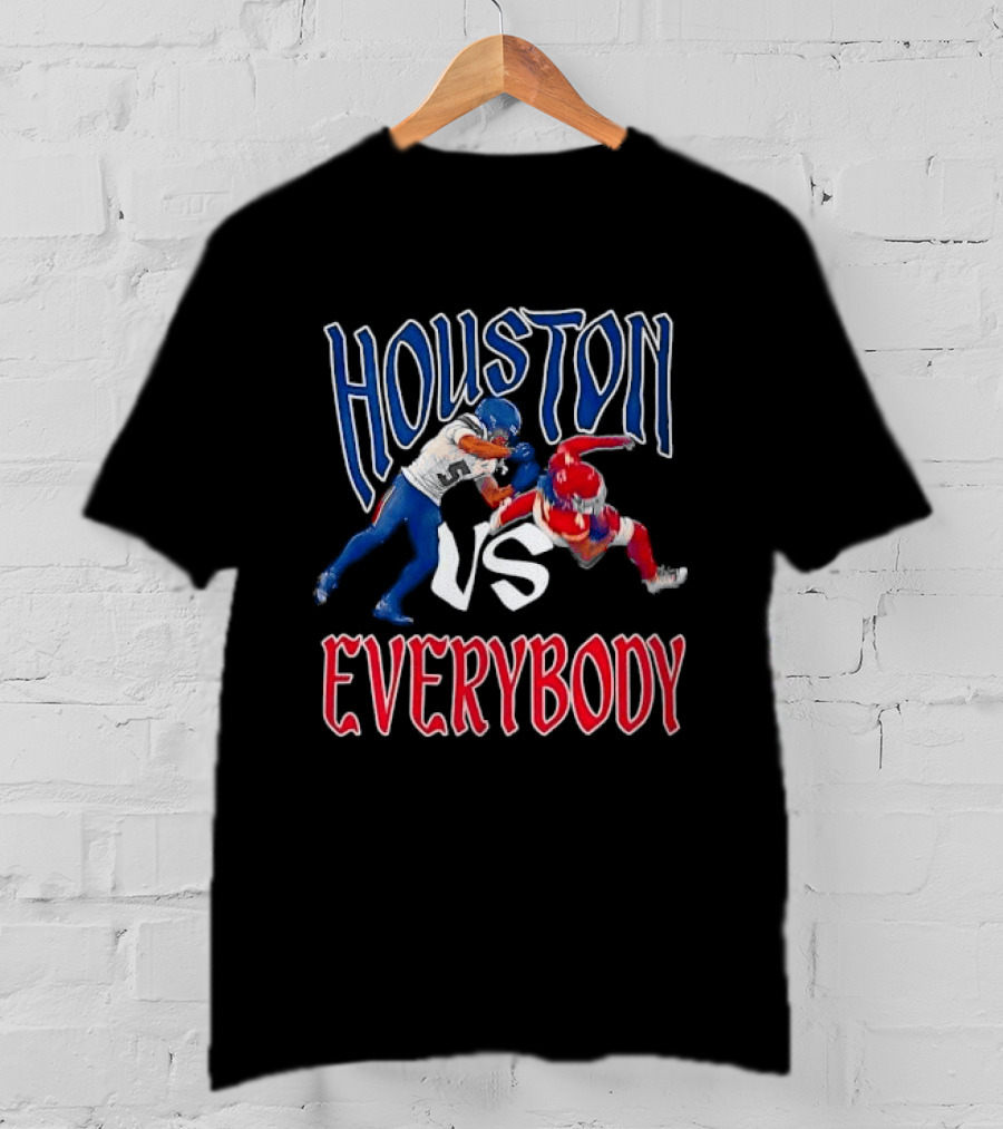 Houston Vs Everybody Football Player Duel T-Shirt