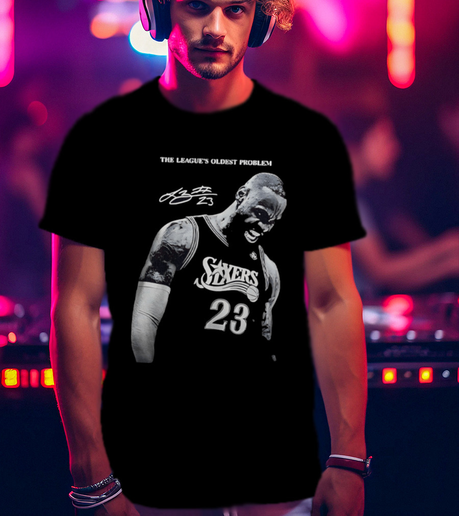 The League's Oldest Problem LeBron James Sixers 23 T-Shirt